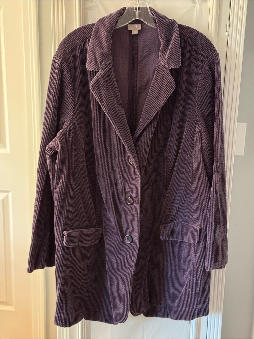 J. Jill Corduroy Blazer Jacket in Purple Size 3X